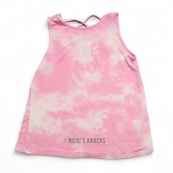 4/$20 - Bixby Nomad Girls Pink & White Tie Dye Tank Top Size S 6/7 - Picture 2 of 7